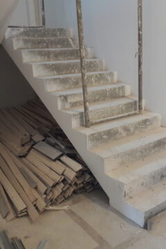 Деревянная лестница - замер
