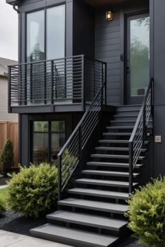 Наружные уличные лестницы на улицу