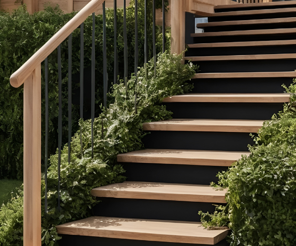 Уличные наружные лестницы на улицу Вуличні зовнішні сходи на вулицю