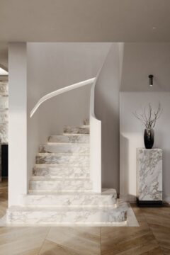 Монолитные обшивные лестницы