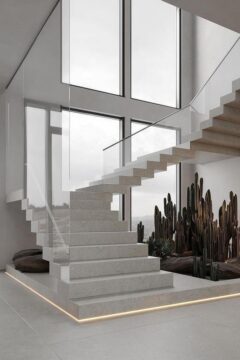 Монолитные обшивные лестницы