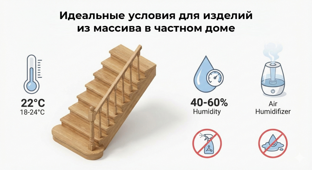 Идеальные условия для изделий из дерева Идеальные условия для изделий из дерева